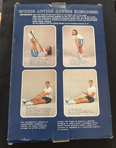 Weight Watcher Spring Action Rudertrainer Trainingsgerät - Vintage 1980’s - Bild 2 von 3