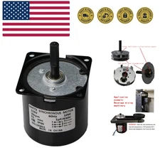 30RPM 60KTYZ Synchronous Gear Motor 30RPM Dual Bearing AC Motor CW/CCW Contro...