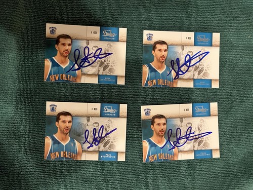 2009-10 Panini Studio Peja Stojakovic #23 Hand Signed Auto Autograph - Bild 3 von 3