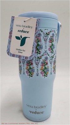 Reduce x Vera Bradley 24oz Chiller Go Garden Paisley Blue READ DESCRIPTION