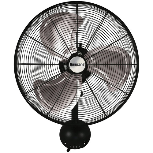 Hurricane 20" Pro Series Wall Mount Heavy Duty Hydroponics Fan, Black (Open Box) - Bild 8 von 8