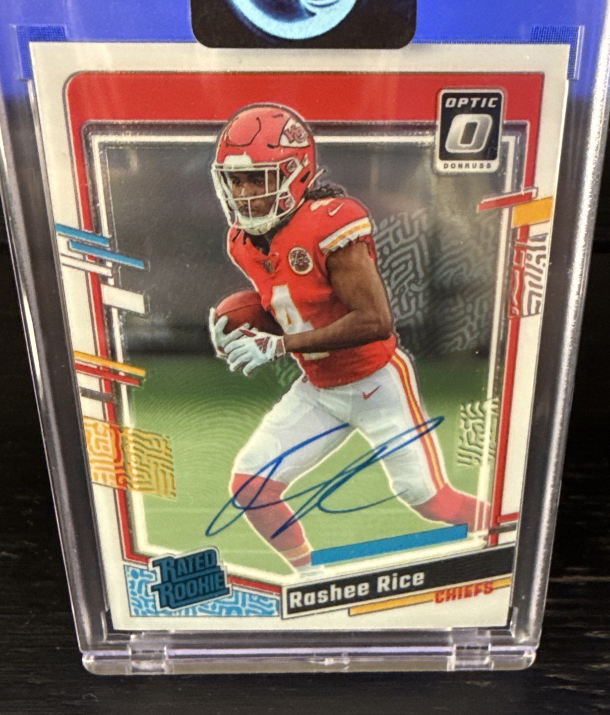2023 Donruss Optic Rashee Rice RC Rated rookie On Card Auto /199