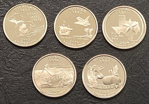 2004-S United States Mint 50 State Quarters Proof Set Uncirculated - Picture 4 of 9