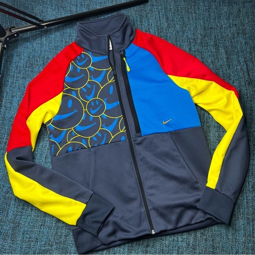 Nike Sportswear Men's Color Block Smile Logo Tracksuit Jacket Pants NSW Tribute - Picture 2 of 13