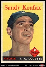 1958 Topps #187 Sandy Koufax Dodgers HOF 3.5 - VG+