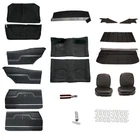 Complete Interior Upholstery Kit, 1970 Chevelle, Black, Automatic