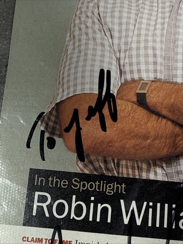 Artículo de revista autografiada de Robin William sobre Happy Days autenticado - Imagen 5 de 8