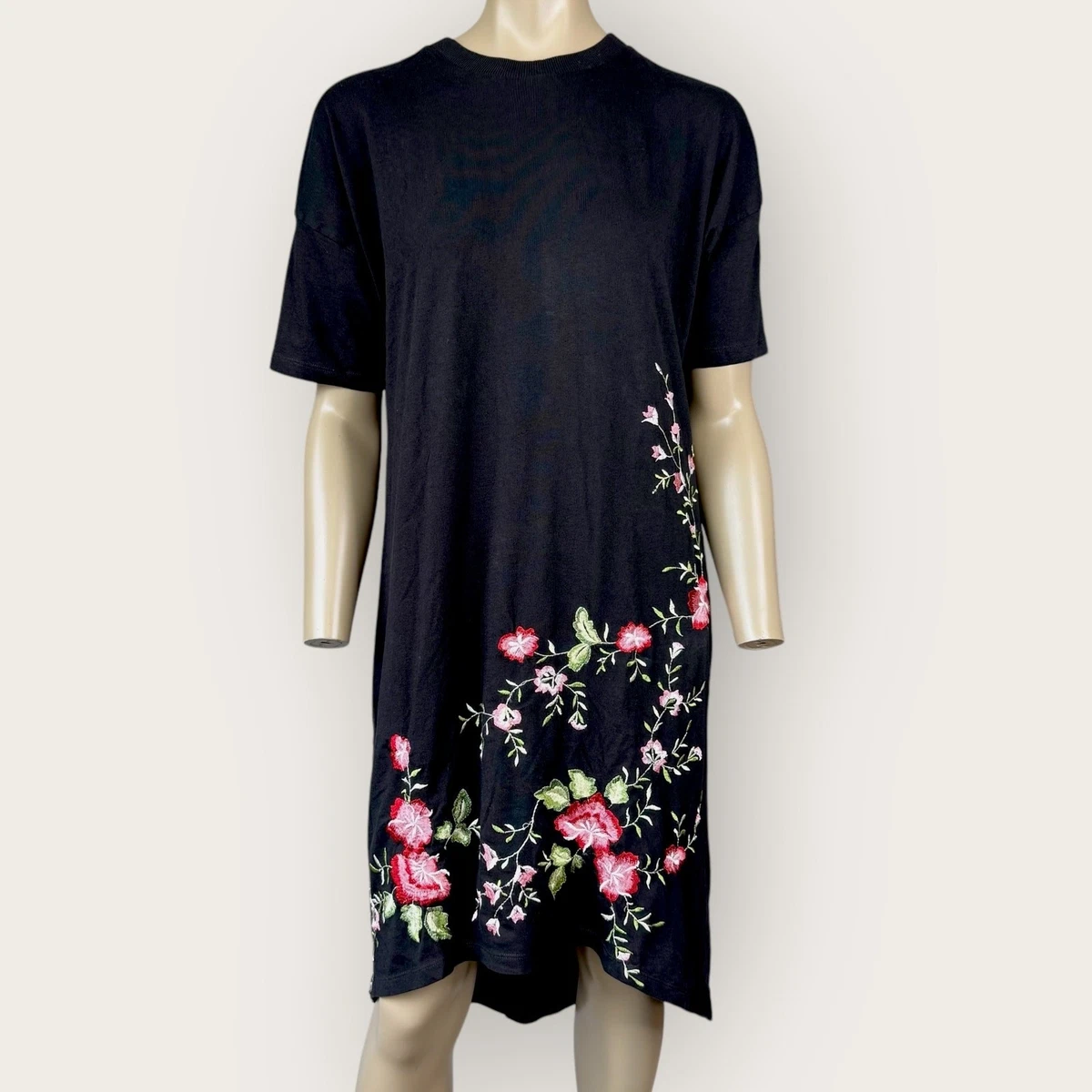 asos floral embroidered shirt dress Beaded Illusion Fit & Flare Gown main image 0