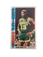 1976 Topps  Don Watts Seattle Super Sonics #105 Sharp Corners