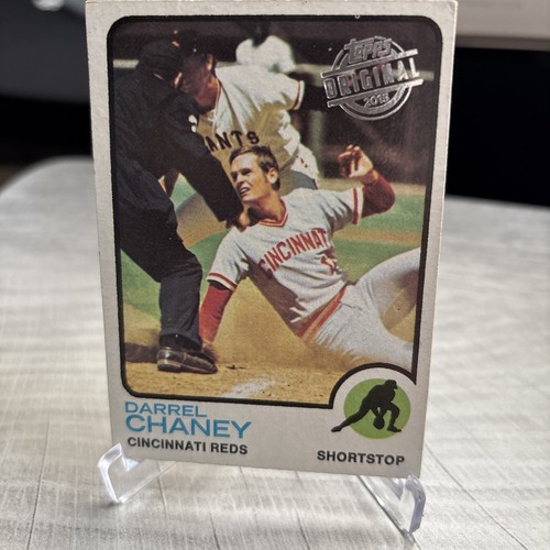 2015 Topps Originals Buybacks Darrel Chaney #1973 Topps #507 Cincinnati Reds - Foto 2 di 3