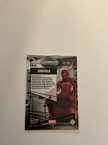 2015 Marvel Vibranium Refined  Manifold    #/99 Card 84 - Picture 2 of 2