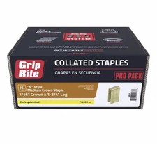 GRN19 Grip Rite 16-Gauge Staples 7/16" x 1-3/4" BRAND NEW 