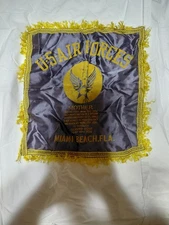 VINTAGE US Air Forces Mother Pillow Case Miami Beach Fl Military (1)