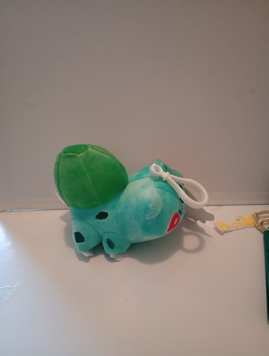 Bulbasaur Pokemon Tomy 3" Stuffed Plush & PVC Keychain (Lot Of 2) - Picture 3 of 5