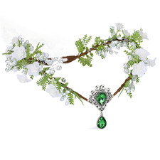 Woodland Flower Elf Crown - Handmade Fairy Headpiece Floral Tiara Circlet Forest