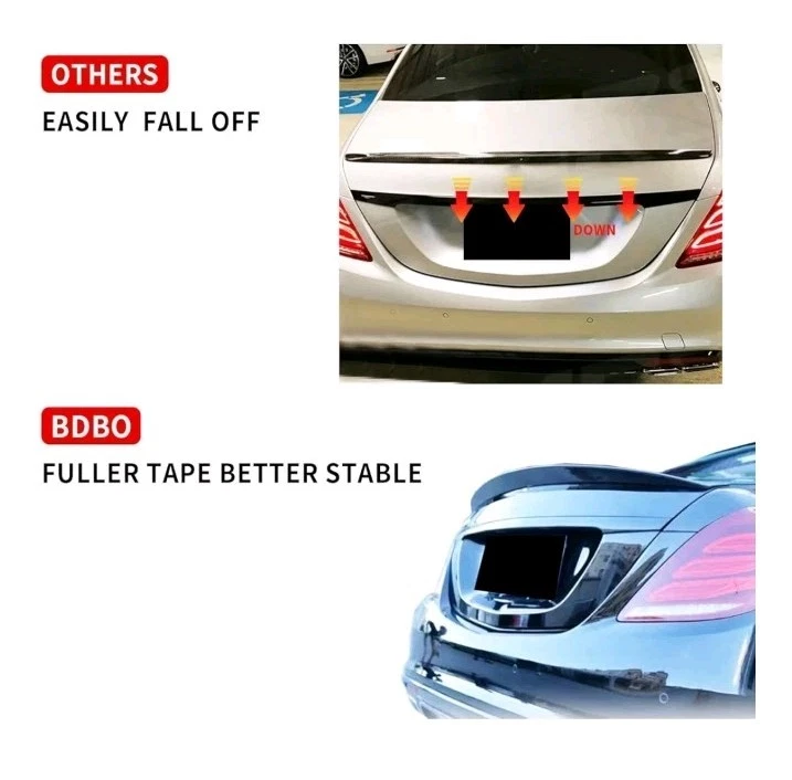Asa de spoiler traseira do porta-malas para Mercedes Benz S W222 Sedan S450 S550 S560 S63 14-20 - Imagem 3 de 4