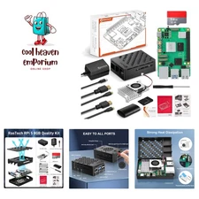 RasTech 64GB Edition Raspberry Pi 5 Kit with Comprehensive Accessories