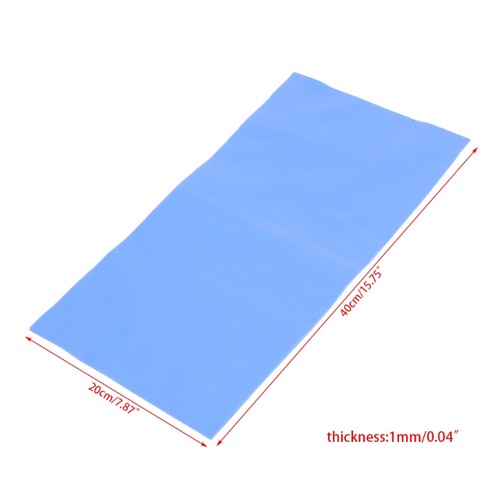 200*400*1mm Tampon Conducteur Thermique GPU CPU LED Dissipateur Thermique Refroidissement Silicone Feuille - Photo 2/7