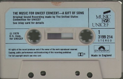 Various Artists Music For Unicef Concert: A Gift of Song cassette UK Polydor - Picture 3 of 4