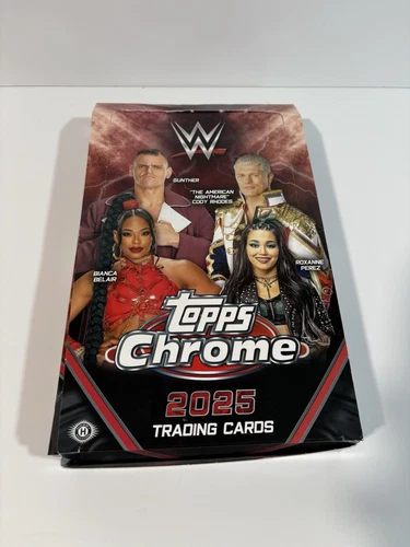 2025 Topps Chrome WWE Hobby Box OPENED NO AUTOS 87 Cards
