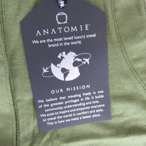 Anatomie Elise Top Green Sleeveless Button Down Collared Women Size Small - Picture 6 of 12