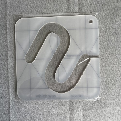 5 Stück Weewooday Free Motion Quilten Lineale Schablonen Set Acryl für Maschinen - Bild 11 von 13