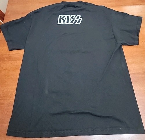Vtg KISS Shirt Mens Large Black Y2K Big Face Rock Band Tongue Winterland 2002 - Picture 5 of 7