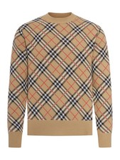 BURBERRY Sand Wool/Cotton Sweater New Authentic