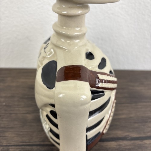 SKELLY by Los Azulejos Tequila leere Karaffe Skelett Flasche Bandito Schnurrbart - Bild 13 von 24