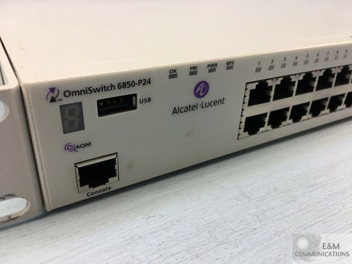 CONMUTADOR OS6850-P24 ALCATEL-LUCENT OMNISWITCH 6850 24 PUERTOS POE 10/100 L3 510W PSU - Imagen 2 de 6