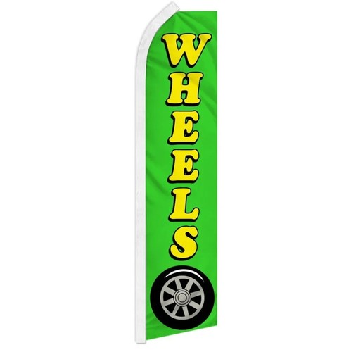 Tires Wheels Sale Variations Swooper Flutter Advertising Banner Flags - Picture 8 of 10