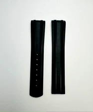 Omega Original 20mm Black Rubber Band Strap for Seamaster Diver 300 42mm Watch