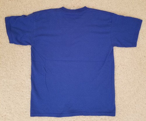 KING TUT EGYPT GOLDEN AGE OF THE PHARAOHS 2005 YOUTH LARGE Blue Gildan T-SHIRT - Picture 2 of 2
