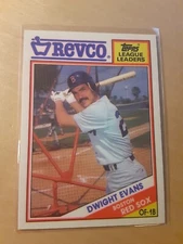 1988 Topps Revco #24 DWIGHT EVANS Boston Red Sox Baseball Card, OF, LF, RF. (NM)