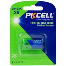 1 ONE PKCELL LITHIUM CR123A 3V BATTERY DL123 EL123 CR17345 123 BRAND NEW