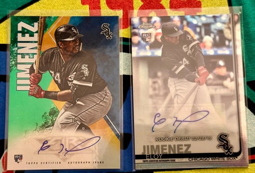 2019 Topps Baseball Eloy Jimenez RC Rookie Card Auto 3 Cards - Picture 2 of 7