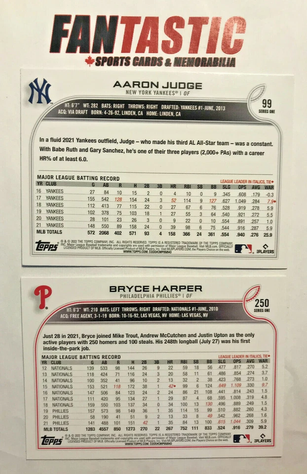 2022 Topps Series 1 & 2 & Update baseball RAINBOW FOIL Parallel Card YOU PICK - Image 2 of 2