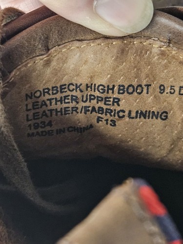 Herren Ralph Lauren Polo Braun Leder Norbeck Hohe Stiefel Größe 9,5D - Bild 12 von 21