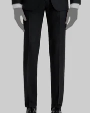 Hugo Boss Men's Black Solid Slim Fit Suit Separate Pants Size 48R