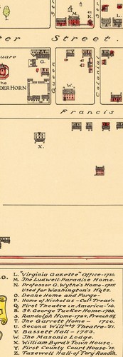 Historic Pictorial Map Williamsburg Incorporated 1722 Wall Art Poster Print - Picture 2 of 2