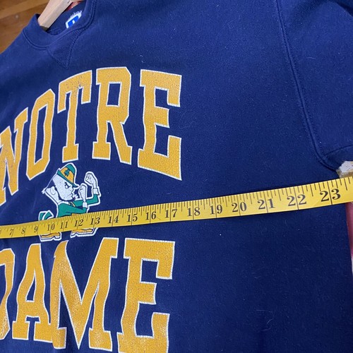 Sudadera Vintage Notre Dame para Hombre Talla XL Russel Azul Marino Mangas Largas - Imagen 6 de 7