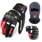 Motorcycle Gloves Men Touchscreen Motorbike Racing Riding Gloves with Balaclava