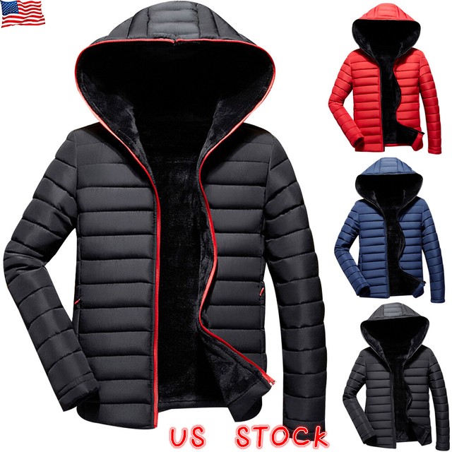 New Eto Mens Blue Quilted Jacket Casual Bomber Puffer Padded Bubble Winter Coat