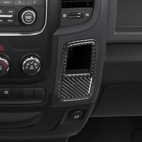 Carbon Fiber Interior Storage Accent Cover Trim For RAM 1500 2013-2018 - Picture 4 of 11