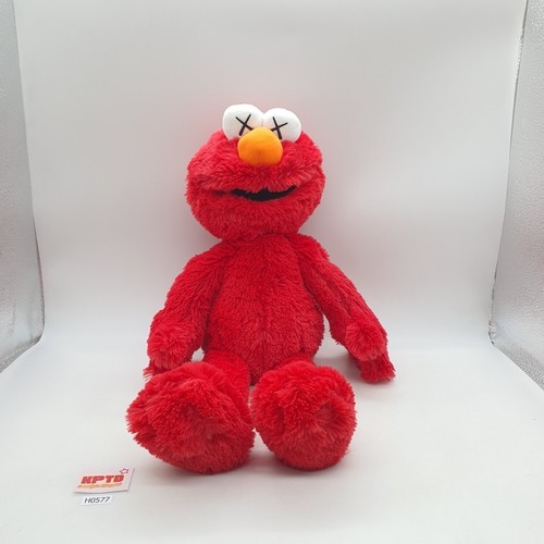 Elmo H577 Sesame Street Kaws x Uniqlo Beanie Plush 20" TAG Toy Doll Japan
