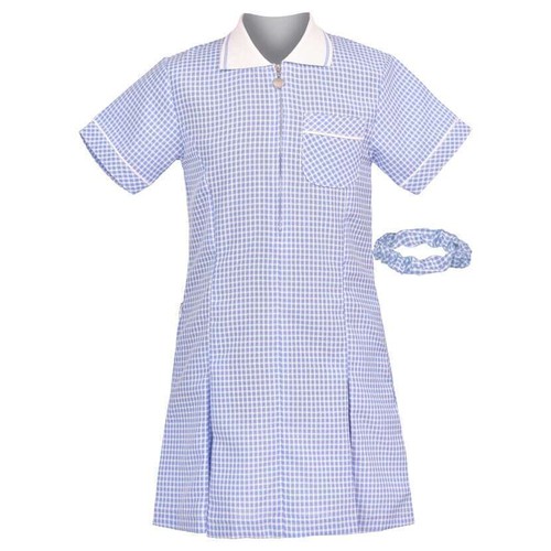 Girls Gingham Check School Summer Pleated Uniform Short Sleeve Dress Ages 3-20 - Picture 20 of 21