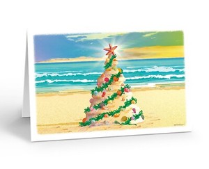 Stonehouse Collection Beachside Enjoyment Christmas Card 18 Cards & Envelopes