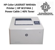 HP Color LASERJET M454dn Printer | HP W1Y44A | Power Cable | 40% Toner