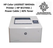 HP Color LASERJET M454dn Printer | HP W1Y44A | Power Cable | 40% Toner