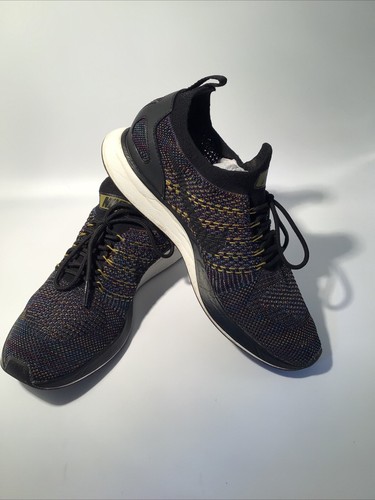 Nike Air Zoom Mariah Flyknit Racer Black Blue Gold Women's Size UK 6.5 Trainer